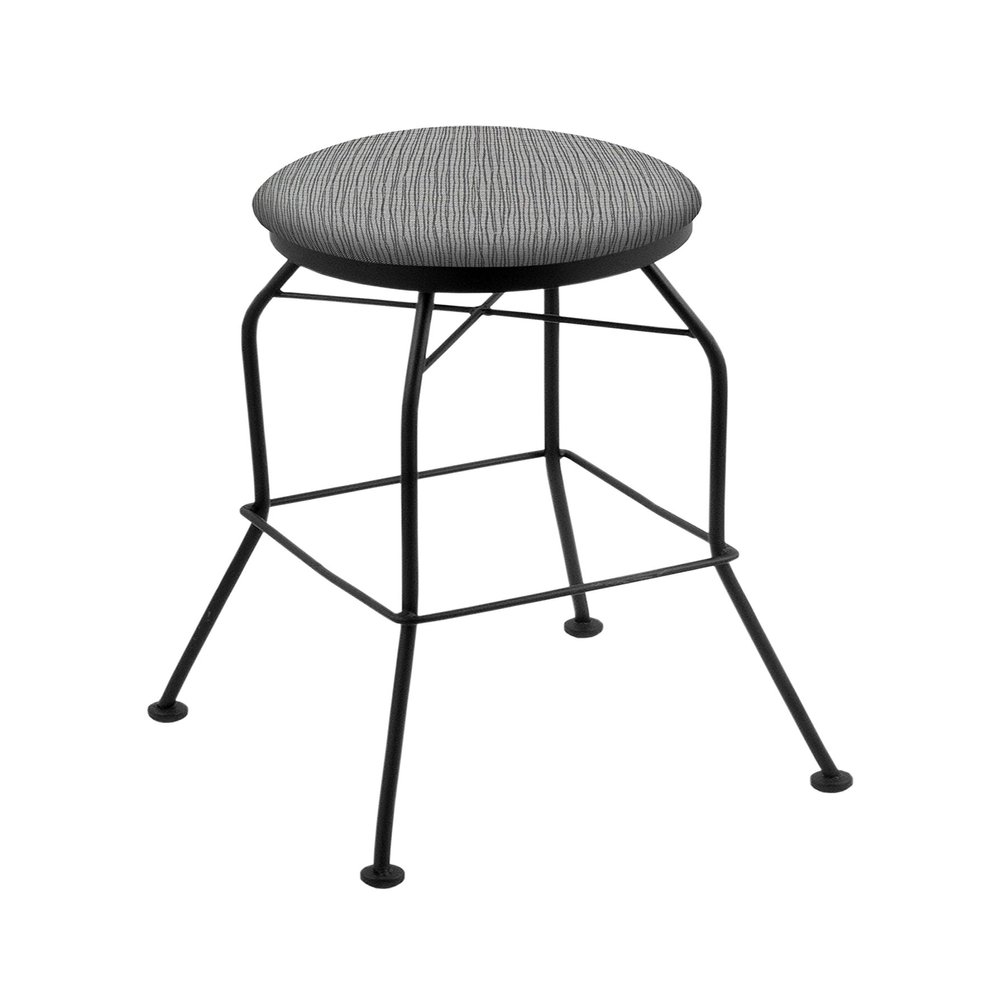 3020 30" Swivel Bar Stool with Black Wrinkle Finish and Graph Alpine Seat