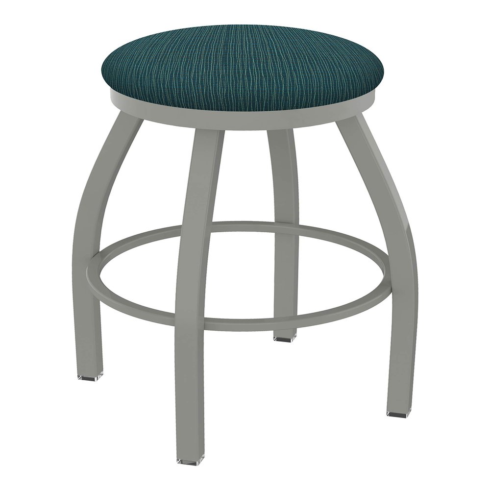 802 Misha 30" Swivel Bar Stool with Anodized Nickel Finish and Graph Tidal Seat