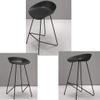 CGF-Barstools Bar Stool Counter Bar PP Dining Chair with Footrest and Curved Seat, Bar Restaurant Kitchen Home Furniture Black and White High Stool, Support 440lbs view 4