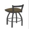 821 Catalina 30" Low Back Swivel Bar Stool with Pewter Finish and Graph Cork Seat view 3