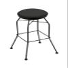 3020 30" Swivel Bar Stool with Black Wrinkle Finish and Canter Iron Seat view 1