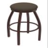 802 Misha 30" Swivel Bar Stool with Bronze Finish and Canter Earth Seat view 1