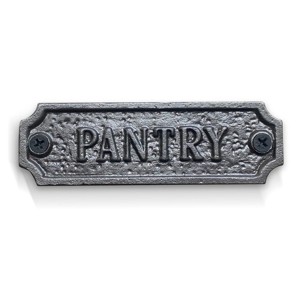 Thorness Cast Iron Antique Style Pantry Door Wall Plaque