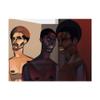 Trademark Fine Art Three Men by Jaleel Campbel, 14x19 view 1