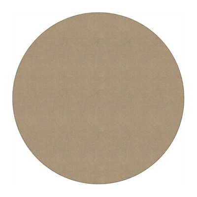 Flagship Carpet 6' Kids Nylon Ameristrong School Classroom Rug, Almond - Round