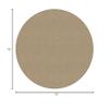 Flagship Carpet 6' Kids Nylon Ameristrong School Classroom Rug, Almond - Round view 2