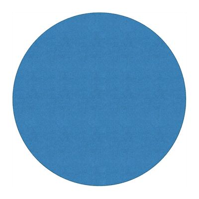 Flagship Carpet 6' Kids Nylon Ameristrong School Classroom Rug, Blue Bird - Round