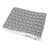 Fridge Dust Cover Multi-Purpose Washing Machine Cotton Linen Top Cover with Side Storage Pockets-Grey White Stripes(51x21inch) view 1