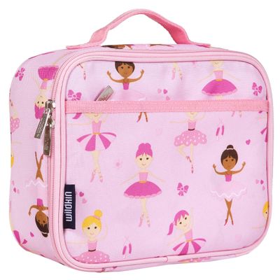 Wildkin Kids Insulated Lunch Box Durable and Reusable for School & Travel - Ballerina