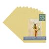 CountryArtHouse Soft Yellow Acid Free 8x10 Picture Frame Mats with White Core Bevel Cut for 5x7 Pictures - Fits 8x10 Frame - Pack of 10 Mats view 1