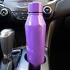 CAUS Crisis and Disaster Charity Support Curved Water Bottle, Stainless-Steel Insulated Bottle with Lid, 17 Ounces, Lavender view 2
