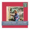 CountryArtHouse Deep Red Acid Free 12x12 Picture Frame Mats with White Core Bevel Cut for 8x8 Pictures - Fits 12x12 Frame - One Mat - With Bag & Backing view 1