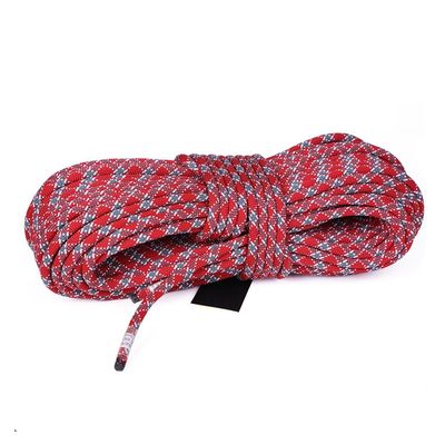 Static Rope 12mm Paracord Outdoor Windproof Downhill Rope Aerial Work Safety Lifeline Tent Rope for Climbing Fishing with Sewn