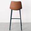 CGF-Barstools Barstool with Backrest and Sponge Soft Cushion - Metal Legs - Comfortable Dining Chair Kitchen Bar Cafe Restaurant, Maximum Support 330lbs (Multicolor) view 2