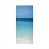 Decorative Window Film,No Glue Frosted Privacy Film,Stained Glass Door Film,Clear Water at the Beach in Atlantic Sea Cuba Coasts with Fantastic Sky Scenery Art,for Home & Office,23.6In. by 35.4In Crea view 1