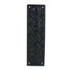 A29 Push Plate with Black Powder Coat Finish Heavy Duty Easy Installation Hardware | Single Unit | 10 1/8 inch in Length X 3 inch in Width view 1