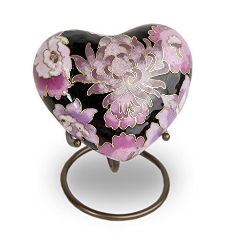 Blush Heart Keepsake Cloisonne Urn