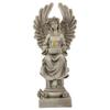 17" Peaceful Angel on Pedestal Candle Holder Outdoor Statue view 1