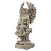 17" Peaceful Angel on Pedestal Candle Holder Outdoor Statue view 3