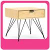 Adore Decor Newell Side Table, Natural view 1