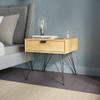 Adore Decor Newell Side Table, Natural view 2