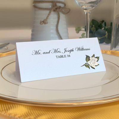 Assorted Flowers Place Cards, Set of 150, Pre-cut and Scored - Wedding, Party, Dinner, and Special Events - Made in the USA