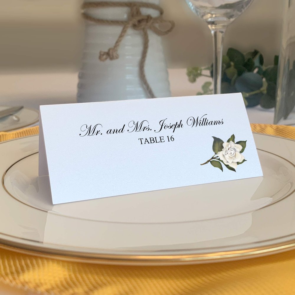 Assorted Flowers Place Cards, Set of 150, Pre-cut and Scored - Wedding, Party, Dinner, and Special Events - Made in the USA