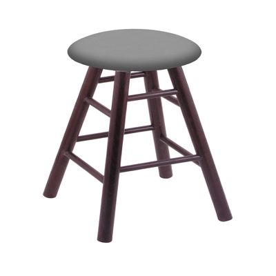 HBS Oak Bar Stool in Dark Cherry Finish with Canter Folkstone Grey Seat