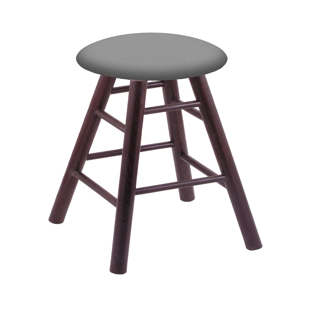 HBS Oak Bar Stool in Dark Cherry Finish with Canter Folkstone Grey Seat