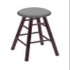 HBS Oak Bar Stool in Dark Cherry Finish with Canter Folkstone Grey Seat view 1