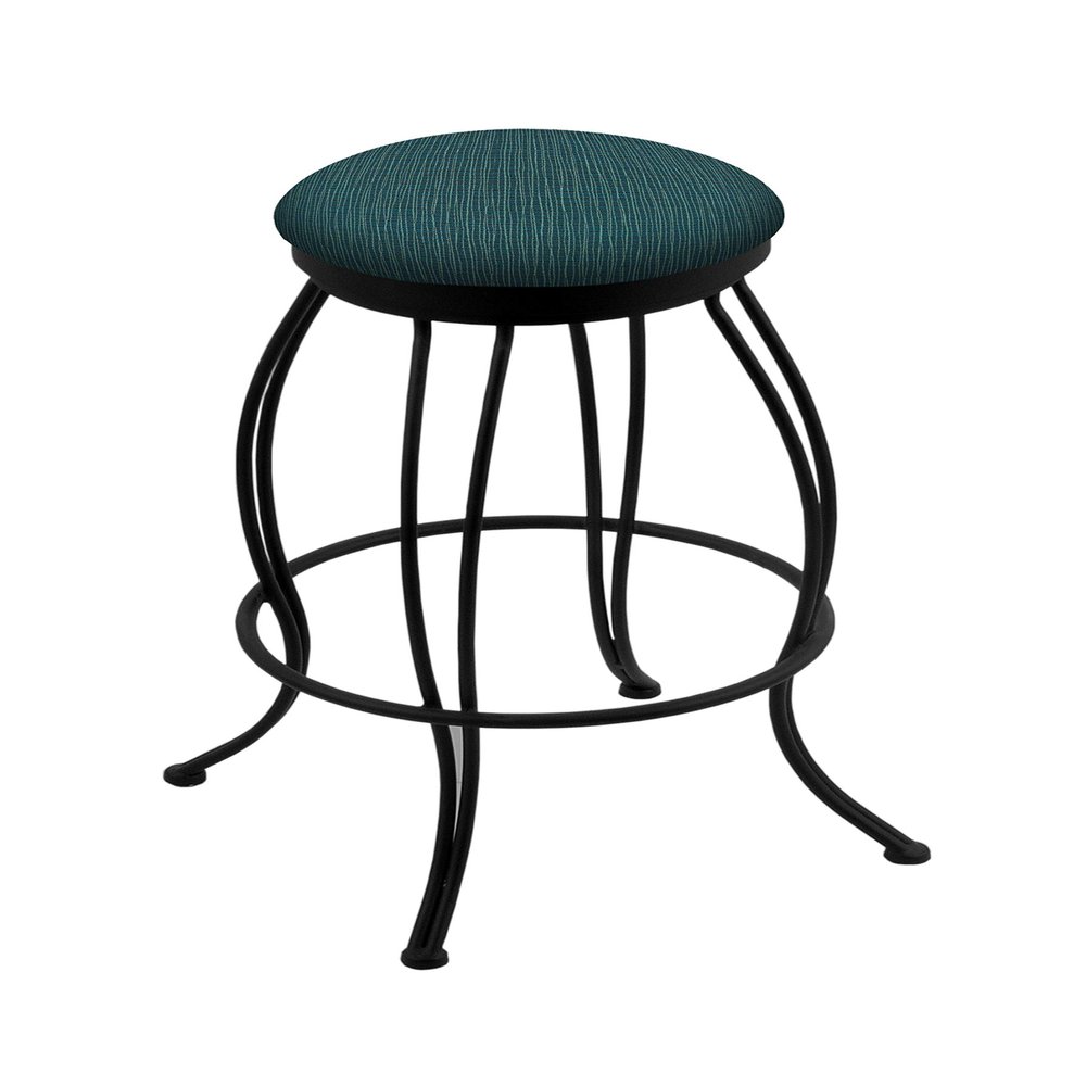 3000 Georgian 30" Swivel Bar Stool with Black Wrinkle Finish and Graph Tidal Seat