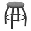802 Misha 30" Swivel Bar Stool with Pewter Finish and Graph Alpine Seat view 1
