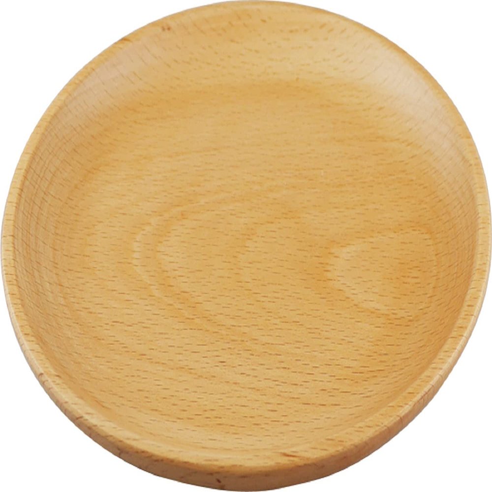 Marujyu Medium Plate, Beige, 5.7 x 0.8 inches (14.5 x 2 cm)