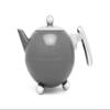 Bredemeijer Teapot Duet Bella Ronde 1.2L, Cool Grey Chrome, Chromium Fittings, Stainless Steel view 1