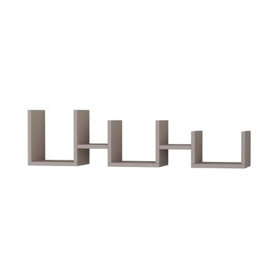 Ada Home Dcor Waseca Wall Shelf 10.63'' x 13.85'' x 7.87'' Light Mocha &