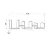 Ada Home Dcor Waseca Wall Shelf 10.63'' x 13.85'' x 7.87'' Light Mocha & view 3