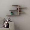 Ada Home Dcor Woodard Wall Shelf 21.26'' x 17.68'' x 8.66'' Light Mocha & view 1