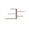 Ada Home Dcor Woodard Wall Shelf 21.26'' x 17.68'' x 8.66'' Light Mocha & view 3