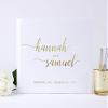 Personalized Wedding Guest Book, Custom Wedding Photo Album Guestbook with Real Embossed Foil - Hardcover (12x12 inches) view 1