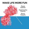 Fun Express - 2tone Spirit PoM-Rd Wht - Toys - Active Play - Pom - Poms - 24 Pieces view 3
