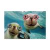Trademark Fine Art Underwater Selfie by Lucia Hefferna, 16x24 view 1