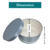 Sarah's Hat Boxes Classic Light Blue Hat Box  11" x 5.5" (Dia. x Ht.) Handmade in USA  Odorless Non-Toxic Adhesive, Cording Handle  Premium Storage for Hats & Accessories view 3