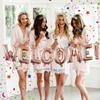 AnnoDeel 16inch WELCOME Letter Balloons, Rose Gold Alphabet Foil Mylar Balloons for Welcome Party Decoaration supply view 4