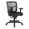 Office Star ProGrid Breathable Mesh Back Manager's Office Chair with Built-in Lumbar Support and Height Adjustable Padded Arms, Coal FreeFlex Fabric view 1