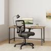 Office Star ProGrid Breathable Mesh Back Manager's Office Chair with Built-in Lumbar Support and Height Adjustable Padded Arms, Coal FreeFlex Fabric view 2