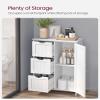 VASAGLE Floor Storage Cabinet, Freestanding Storage Unit with 3 Drawers, 1 Adjustable Shelf, for Bathroom Living Room Dining Kitchen, 11.8 x 23.6 x 31.5 Inches, White UBBC49WT view 4