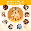 YestBuy Cupcake Stand with Yellow Led Lights, 4 Tier Cupcake Stand for 50 Cupcakes, Acrylic Cupcake Tower Stand, Clear Tiered Cupcake Holder for Birthday Cady Bar Dcor Weddings, Parties Events view 3