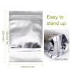 Ellbest 100Pcs Resealable Clear Ziplock Mylar Bags Aluminum Foil Plastic Food Storage Bags 5.1x 7.9 inch Food Storage Packaging Bags view 2