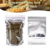 Ellbest 100Pcs Resealable Clear Ziplock Mylar Bags Aluminum Foil Plastic Food Storage Bags 5.1x 7.9 inch Food Storage Packaging Bags view 4