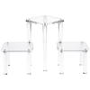 Plymor Clear Acrylic Beveled 3-Shelf Display Riser, 10" H x 19.25" W x 7.25" D view 1